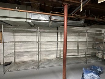 Chrome Storage Shelves (4) 24 Inches Deep