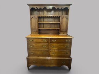 Leopold Stickley (Grand Rapids, Michigan, 1869-1957) Cherry Valley Stepback Cupboard