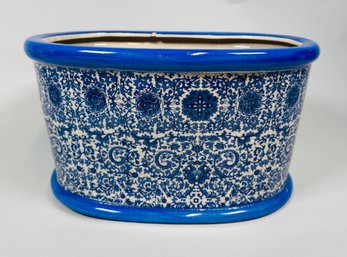 Blue And White Porcelain Planter
