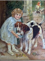 American School, Feeding The Hounds, C. 1893