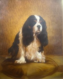 V. Netter, Portrait Of A Cavalier King Charles Spaniel, 20th Century