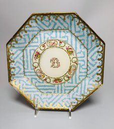 Moonlighting Interiors Decorative Plate With D Monogram In Center