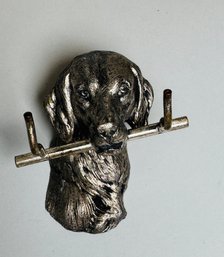 Retriever Form Cast Metal Wall Hook / Key Hook