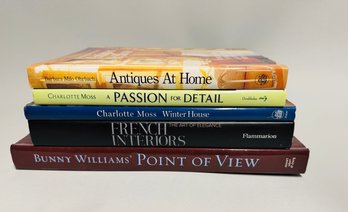 Interior Design Books Including Bunny Williams & Charlotte Mosse (4)
