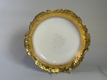Limoges Gilt Porcelain Serving Bowl