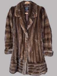 Laurette Furs Mini Fur Coat With Ruffle Hem, Woodmere, NY