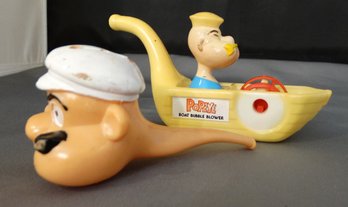 Two Popeye Figural Bubble Blowers