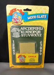 1989 Popeye And Son Wood Slate With Chalk And Sponge Eraser