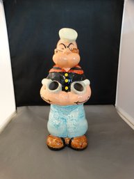 1980 Popeye Ceramic Statue/Utensil Holder
