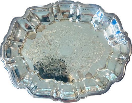 Silver Plate Small Footed Tray