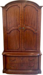 Henredon Armoire With Drawers, Cubbies, Pullouts, & Brass Pulls - Signed Henredon Fine Furniture