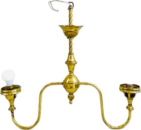Antique - Converted To Electric - Two Arm Gas Lighting Fixture