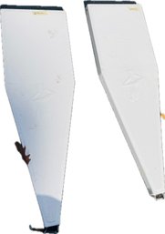 Two White Froghooks - For Boat Docking