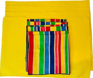 Vintage Polyblend Placemats & Coordinating Napkins
