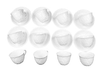 English Coalport Porcelain Tea & Coffee - Cups & Saucers - Country Ware Pattern