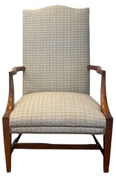 Vintage Upholstered Armchair With Wooden Frame - Great Condition!