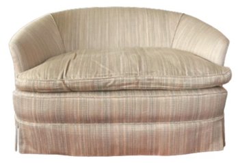 Mid-Century Barrel Back Lounge Chair - Possibly Milo Baughman - Not Signed