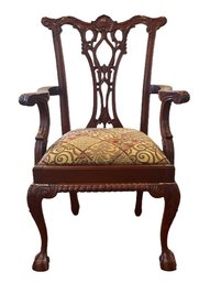 Chippendale Style Mahogany Armchair