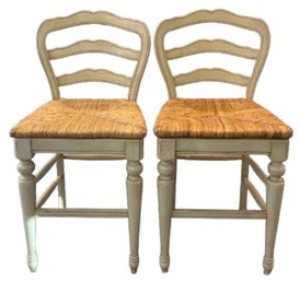 Ballard Designs Counter Stools Rush Seats