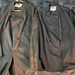Black Regent Chef's Jacket Coats (M) (2)
