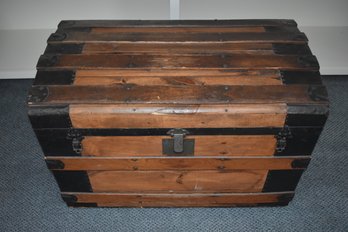 Antique Wooden Steamer Trunk