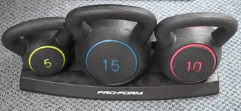 Pro Form Kettle Bell Set Of 3