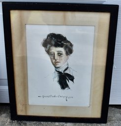 Howard Chandler Christy Framed Sketch Art 1902