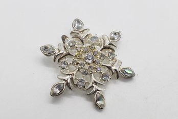 Snowflake Pendant With Rhinestones #960