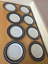 Wonder Chain Link Navy Plates (8)