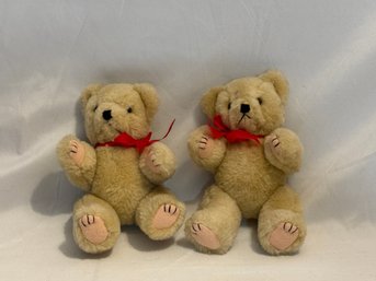 Jointed Teddy Bear Pair
