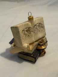 Books Map Lantern Ornament