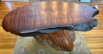 Redwood Burl Coffee Table