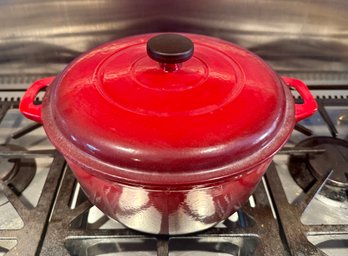 Red Ombre 6.5 Qt Enameled Dutch Oven