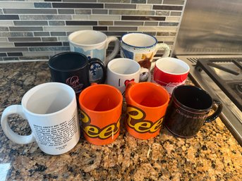 Reeces And Assorted Coffee And Soup Mugs