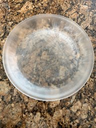 Vintage Glasbake 9 Inch Frosted Pie Plate