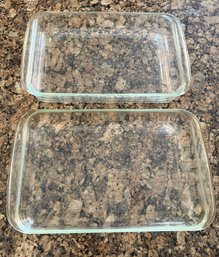Pair Of Glass Pyrex Casserole Dishes