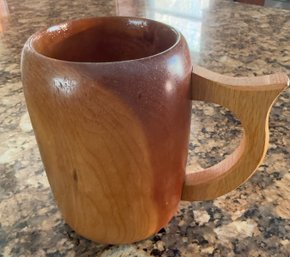 John Becker Woodturning Artist Wooden Tankard Mug
