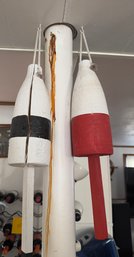 Pair Of Wooden Lobster Buoys