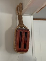 Nautical Wooden Pulley 2 Of 2