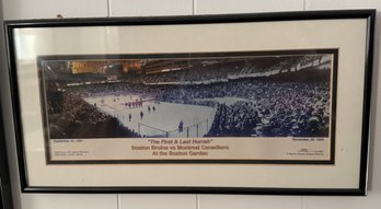 The First & Last Hurrah Boston Bruins Vs Montreal Canadians At Boston Garden Sept 26, 1995 & Nov 20, 1928