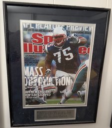 Vince Wilfork Autographed Framed Sports Illustrated Cover New England Patriots