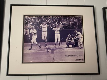 Boston Red Sox 1975 World Series Carlton Fisk Framed Photo
