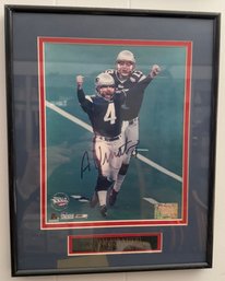 Autographed Adam Vinatieri New England Patriots Game Winning Field Goal Vs Rams Framed Photograph