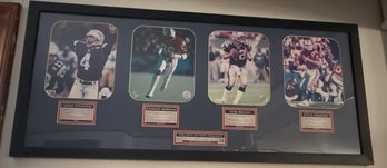 The Best Of New England All Time Greats Framed Photos Adam Vinatieri, Stanley Morgan, Tom Brady & Steve Grogan