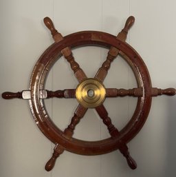 Wooden Ship's Wheel 25'