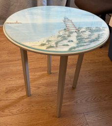 Glass Top Lighthouse Table