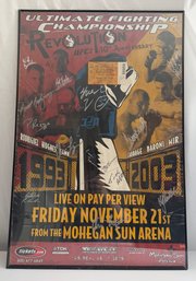 Autographed Ultimate Fighting Championship UFC 45 Revolution Nov. 21, 2003 Evan Tanner  15 More Framed Ticket
