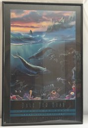 Dale Terbush Follow Your Heart Front Line Edition Laguna Beach California Framed Poster Print