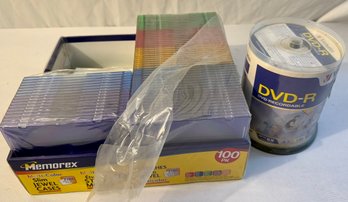 DVD-R Recordable DVD Unopened 100 Pack With Slim Jewel Cases (67)