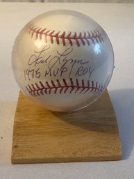MVP Freddie Lynn Autographed Rawlings Baseball